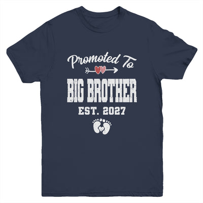 Promoted To Big Brother Est 2027 Funny First Time Brother Youth Shirt | siriusteestore