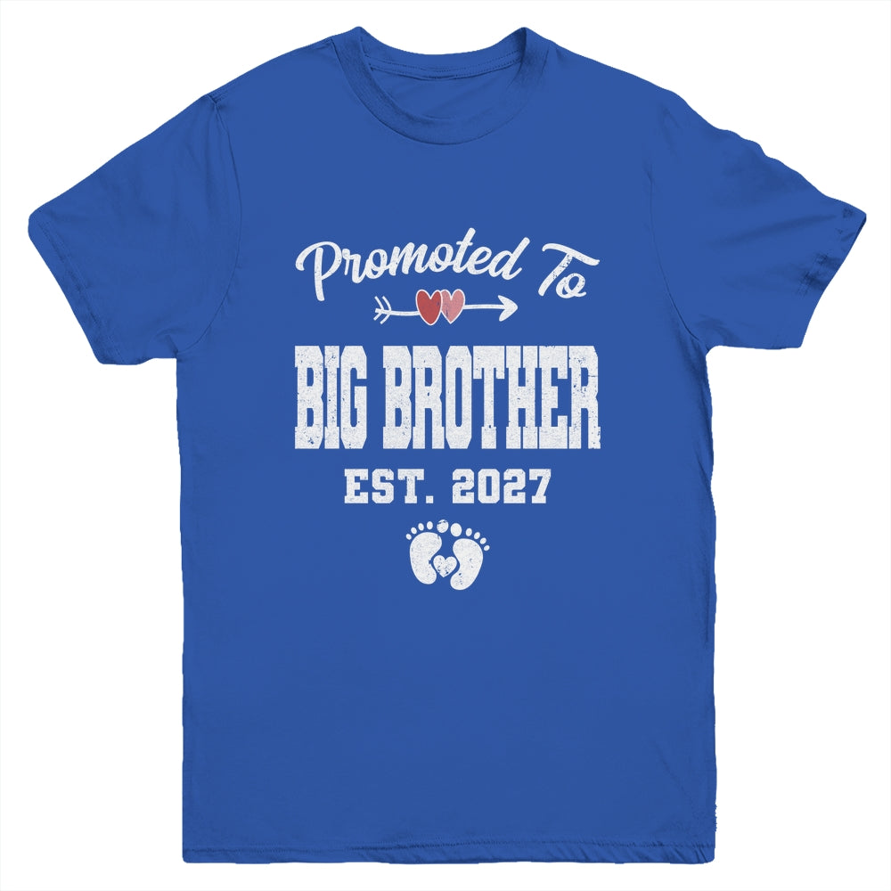 Promoted To Big Brother Est 2027 Funny First Time Brother Youth Shirt | siriusteestore