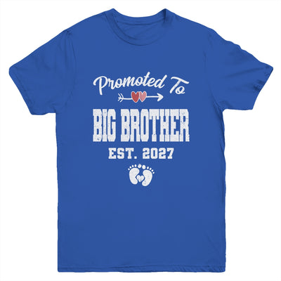 Promoted To Big Brother Est 2027 Funny First Time Brother Youth Shirt | siriusteestore