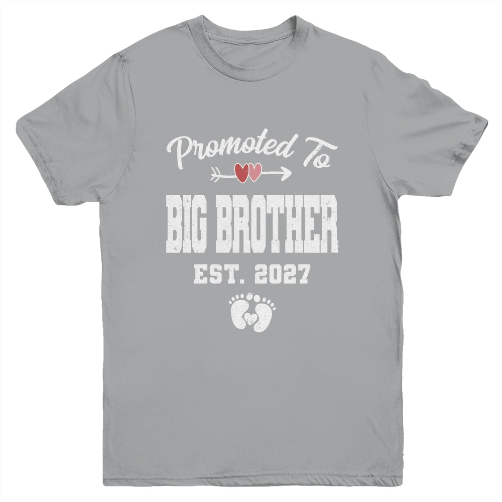 Promoted To Big Brother Est 2027 Funny First Time Brother Youth Shirt | siriusteestore