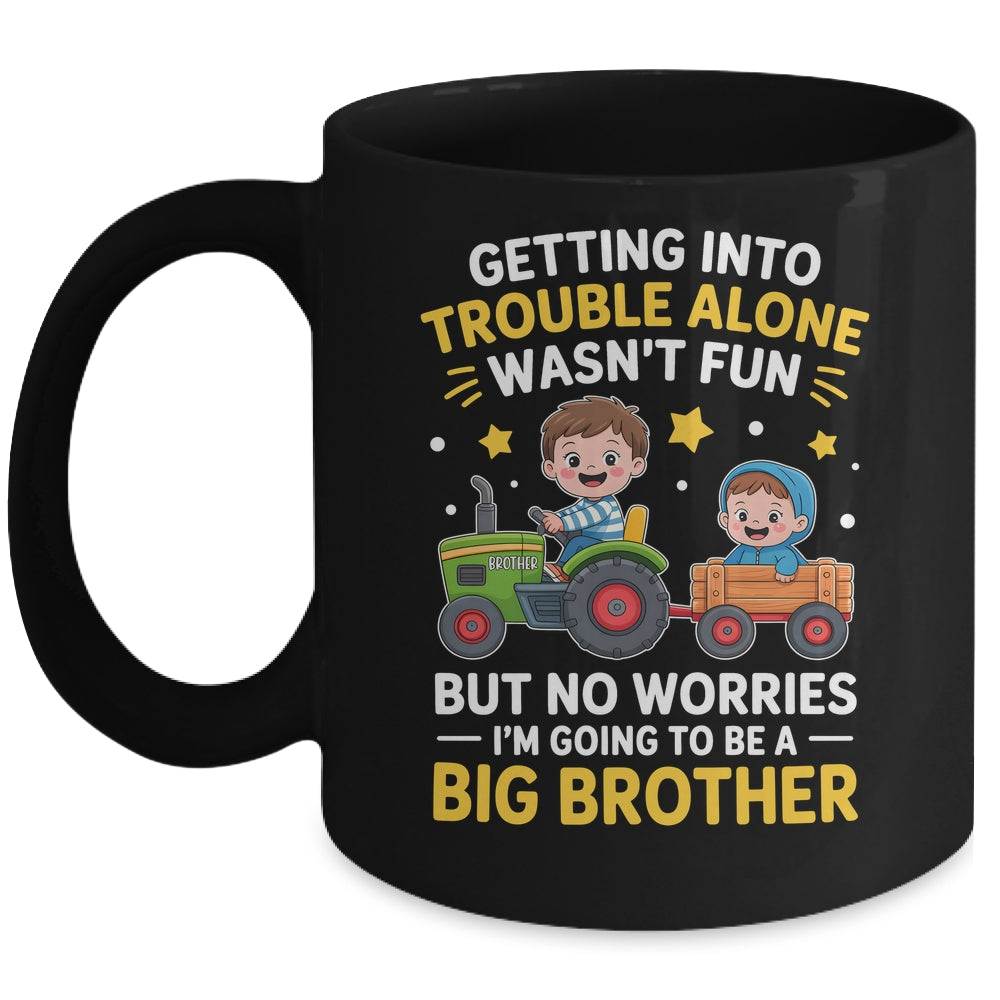 Promoted To Big Brother Funny Tractor Boys Big Brother Mug | siriusteestore