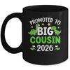 Promoted To Big Cousin 2026 T-Rex Dinosaur Boys Mug | siriusteestore