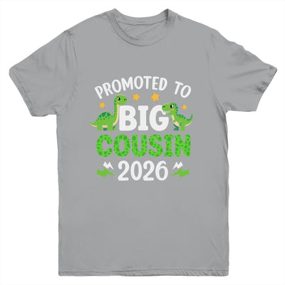 Promoted To Big Cousin 2026 T-Rex Dinosaur Boys Youth Shirt | siriusteestore