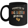 Promoted To Big Sister 2025 Retro Soon To Be Sister Est 2025 Mug | siriusteestore