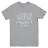 Promoted To Big Sister 2026 Pregnancy Announcement Floral Youth Shirt | siriusteestore