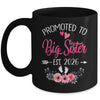 Promoted To Big Sister Est 2026 Sister First Time Mug | siriusteestore