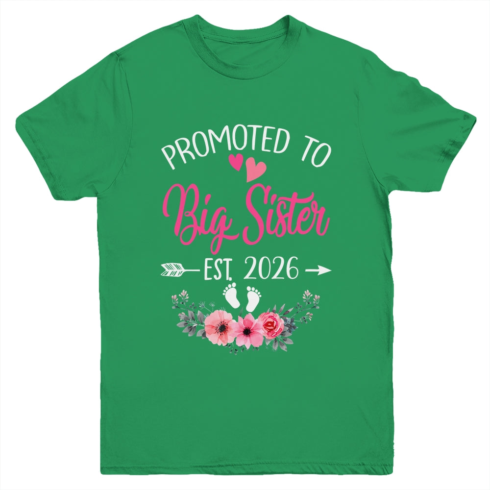 Promoted To Big Sister Est 2026 Sister First Time Shirt & Tank Top | siriusteestore