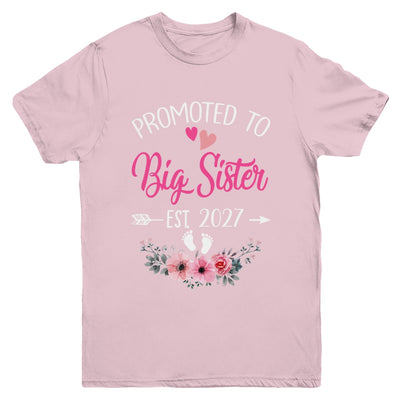 Promoted To Big Sister Est 2027 Sister First Time Youth Shirt | siriusteestore