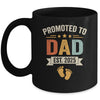 Promoted To Dad 2025 Retro Soon To Be Dad Est 2025 Mug | siriusteestore