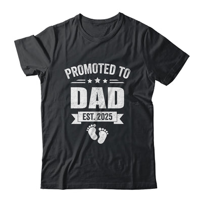 Promoted To Dad Est 2025 Fathers Day First Time New Daddy Shirt & Hoodie | siriusteestore