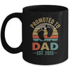 Promoted To Dad Est 2025 Fathers Day Vintage Mug | siriusteestore