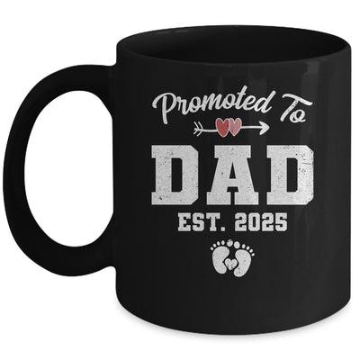 Promoted To Dad Est 2025 Funny First Time Fathers Day Mug | siriusteestore