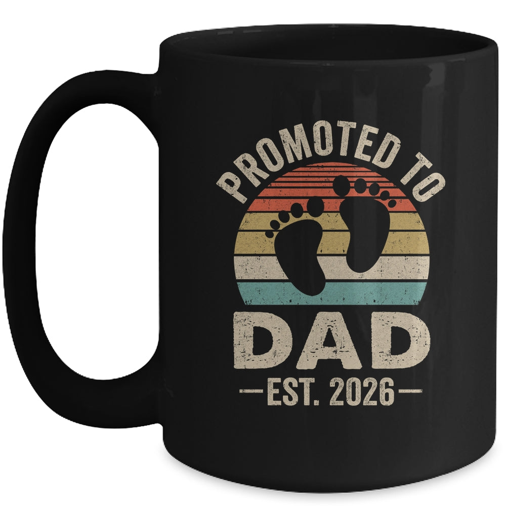Promoted To Dad Est 2026 Fathers Day Vintage Mug | siriusteestore