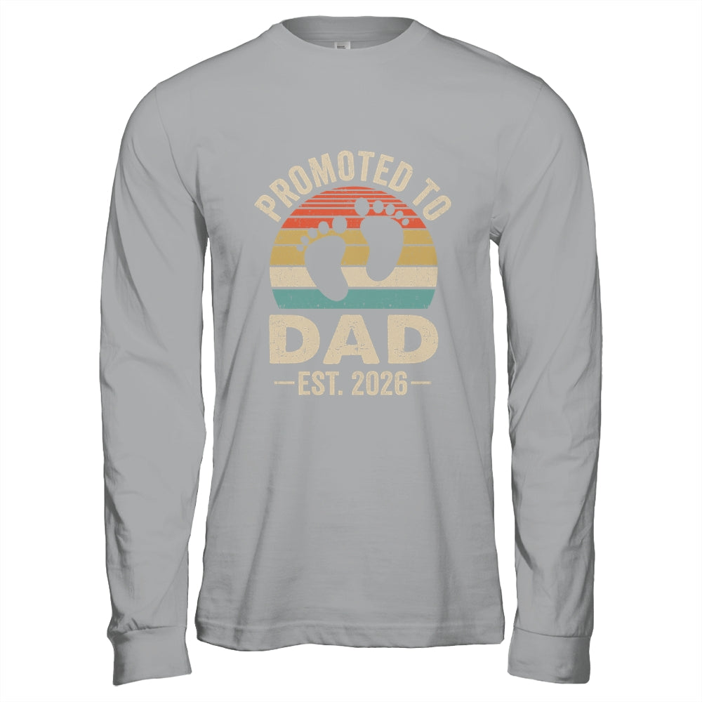 Promoted To Dad Est 2026 Fathers Day Vintage Shirt & Hoodie | siriusteestore