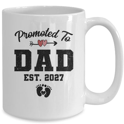 Promoted To Dad Est 2027 First Time Fathers Day Mug | siriusteestore