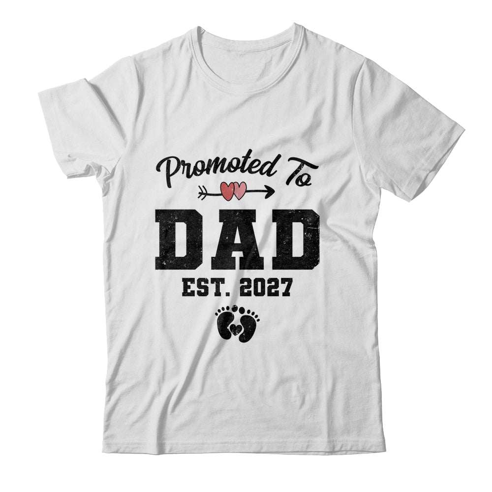 Promoted To Dad Est 2027 First Time Fathers Day Shirt & Hoodie | siriusteestore