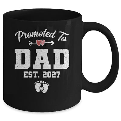Promoted To Dad Est 2027 Funny First Time Fathers Day Mug | siriusteestore