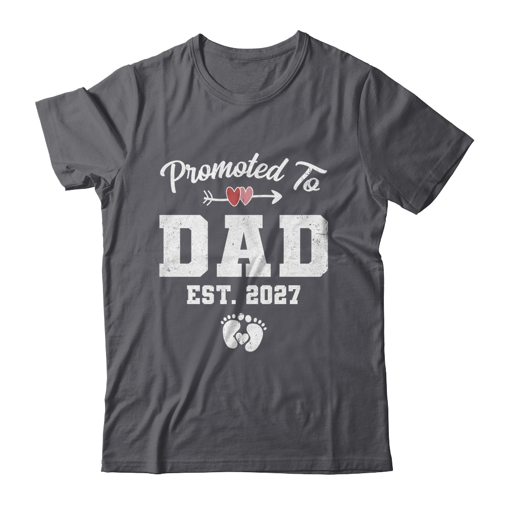 Promoted To Dad Est 2027 Funny First Time Fathers Day Shirt & Hoodie | siriusteestore