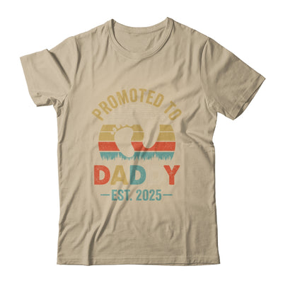 Promoted To Daddy Est 2025 Fathers Day Vintage Shirt & Hoodie | siriusteestore