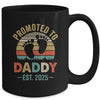 Promoted To Daddy Est 2025 Fathers Day Vintage Mug | siriusteestore
