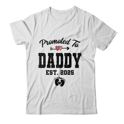 Promoted To Daddy Est 2025 First Time Fathers Day Shirt & Hoodie | siriusteestore