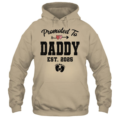 Promoted To Daddy Est 2025 First Time Fathers Day Shirt & Hoodie | siriusteestore