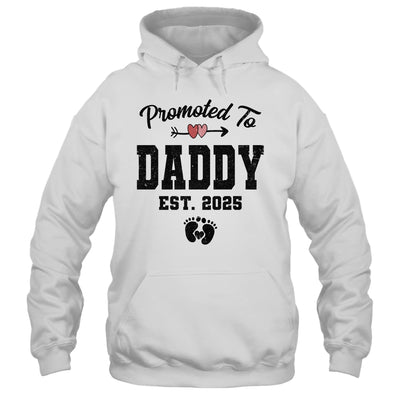 Promoted To Daddy Est 2025 First Time Fathers Day Shirt & Hoodie | siriusteestore