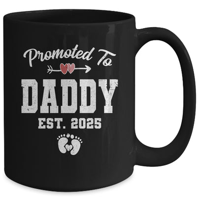 Promoted To Daddy Est 2025 Funny First Time Fathers Day Mug | siriusteestore