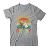 Promoted To Daddy Est 2025 Vintage New Dad Fathers Day Shirt & Hoodie | siriusteestore