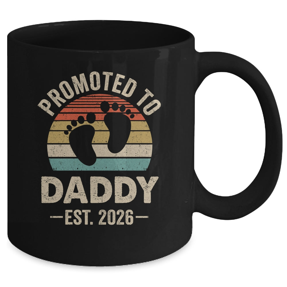 Promoted To Daddy Est 2026 Fathers Day Vintage Mug | siriusteestore