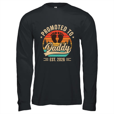 Promoted To Daddy Est 2026 Grandparents Baby Announcement Shirt & Hoodie | siriusteestore