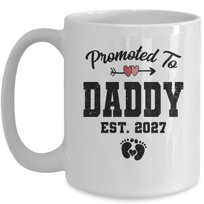 Promoted To Daddy Est 2027 First Time Fathers Day Mug | siriusteestore