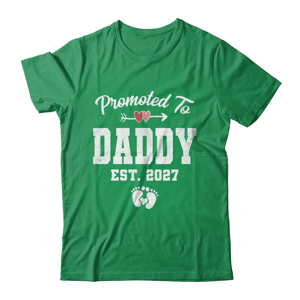 Promoted To Daddy Est 2027 Funny First Time Fathers Day Shirt & Hoodie | siriusteestore