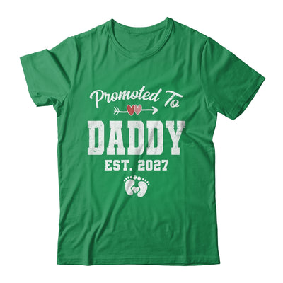 Promoted To Daddy Est 2027 Funny First Time Fathers Day Shirt & Hoodie | siriusteestore