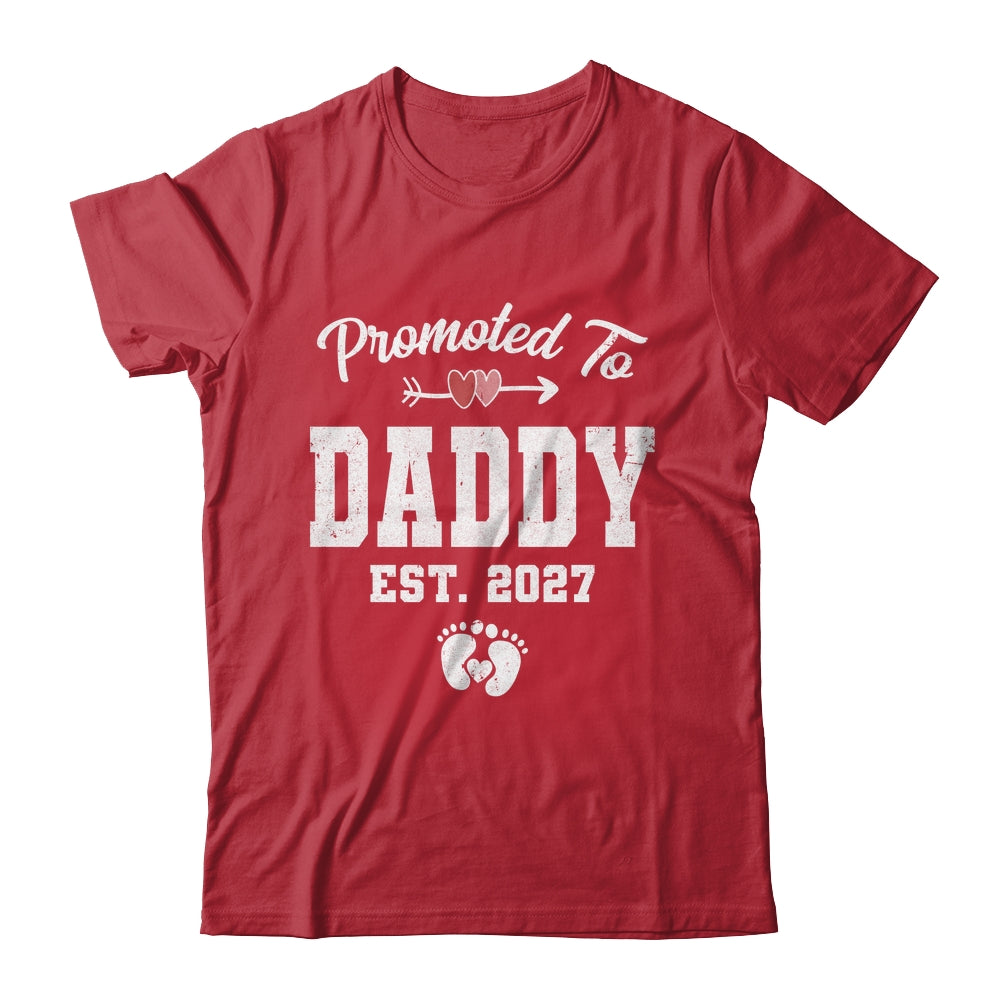 Promoted To Daddy Est 2027 Funny First Time Fathers Day Shirt & Hoodie | siriusteestore