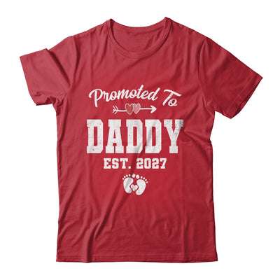 Promoted To Daddy Est 2027 Funny First Time Fathers Day Shirt & Hoodie | siriusteestore