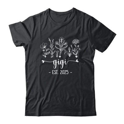 Promoted To Gigi 2025 Pregnancy Announcement Floral Shirt & Tank Top | siriusteestore