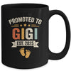 Promoted To Gigi 2025 Retro Soon To Be Gigi Est 2025 Mug | siriusteestore