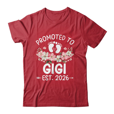 Promoted To Gigi 2026 First Time Floral New Gigi Shirt & Hoodie | siriusteestore
