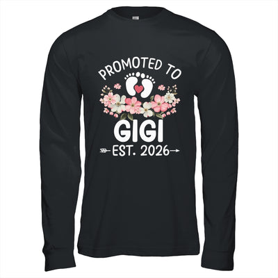Promoted To Gigi 2026 First Time Floral New Gigi Shirt & Hoodie | siriusteestore