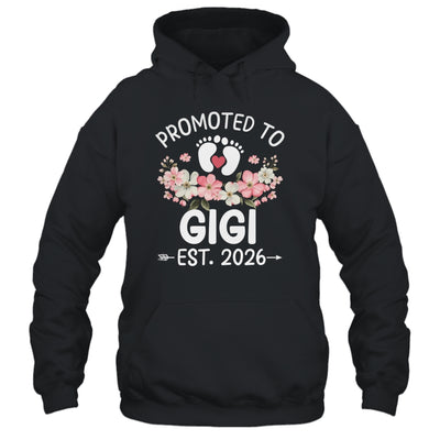 Promoted To Gigi 2026 First Time Floral New Gigi Shirt & Hoodie | siriusteestore