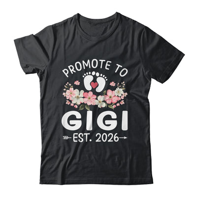 Promoted To Gigi 2026 First Time Floral New Gigi Shirt & Hoodie | siriusteestore