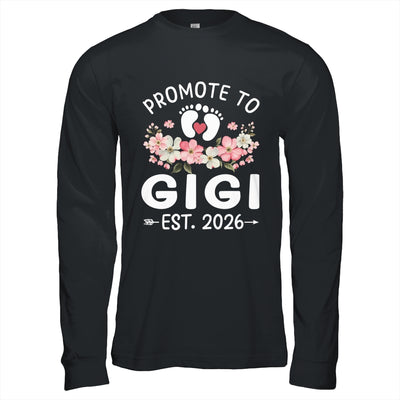 Promoted To Gigi 2026 First Time Floral New Gigi Shirt & Hoodie | siriusteestore