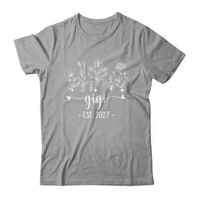 Promoted To Gigi 2027 Pregnancy Announcement Floral Shirt & Tank Top | siriusteestore