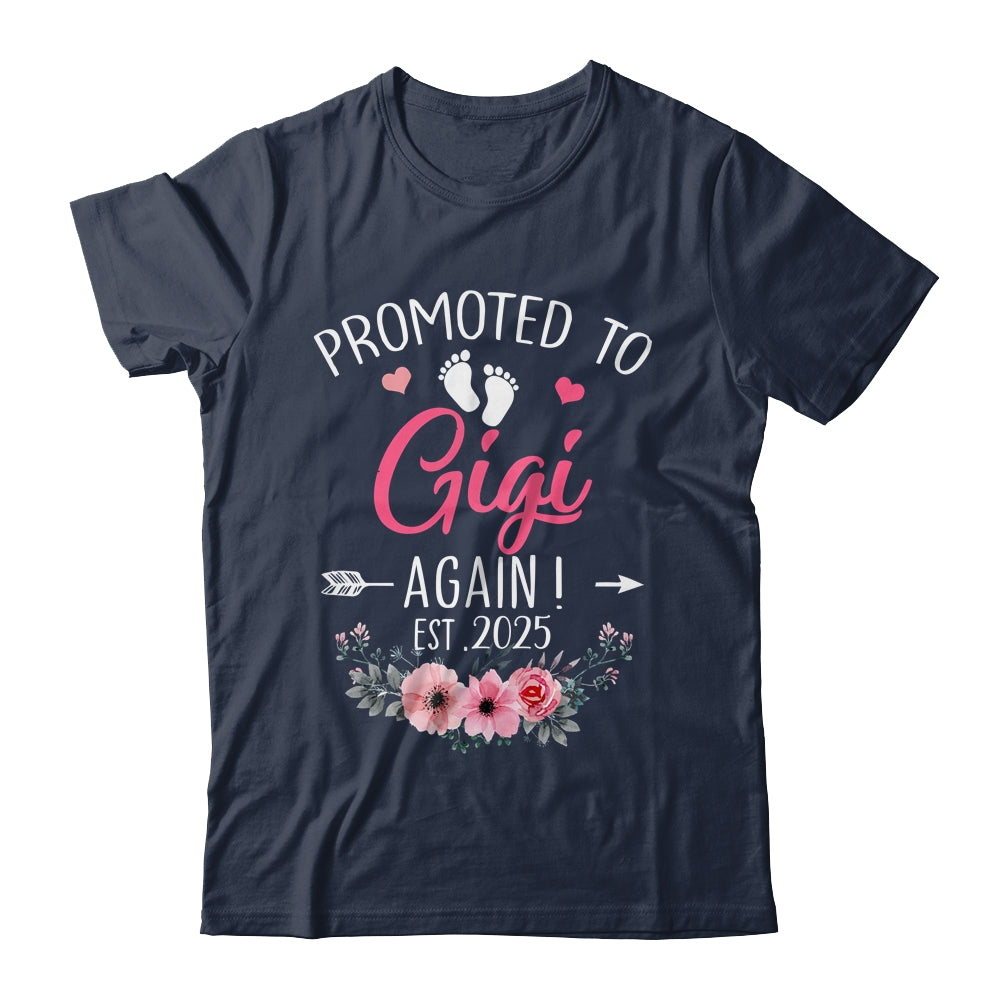 Promoted To Gigi Again Est 2025 Mothers Day Shirt & Tank Top | siriusteestore
