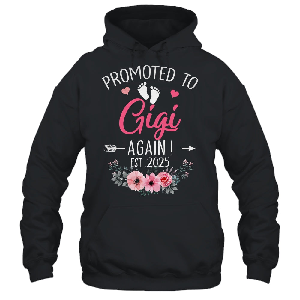 Promoted To Gigi Again Est 2025 Mothers Day Shirt & Tank Top | siriusteestore