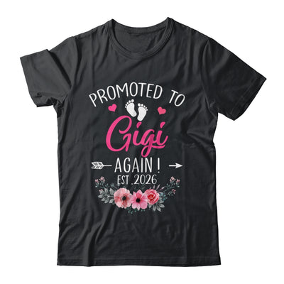 Promoted To Gigi Again Est 2026 Mothers Day Shirt & Tank Top | siriusteestore