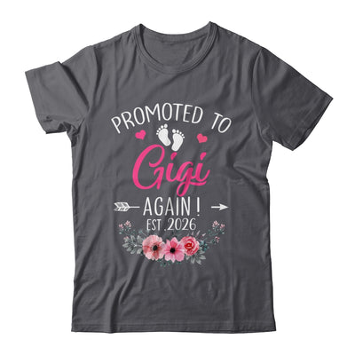 Promoted To Gigi Again Est 2026 Mothers Day Shirt & Tank Top | siriusteestore