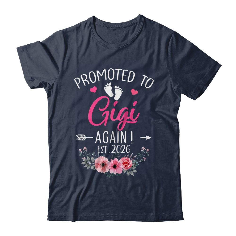 Promoted To Gigi Again Est 2026 Mothers Day Shirt & Tank Top | siriusteestore