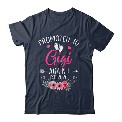 Promoted To Gigi Again Est 2026 Mothers Day Shirt & Tank Top | siriusteestore